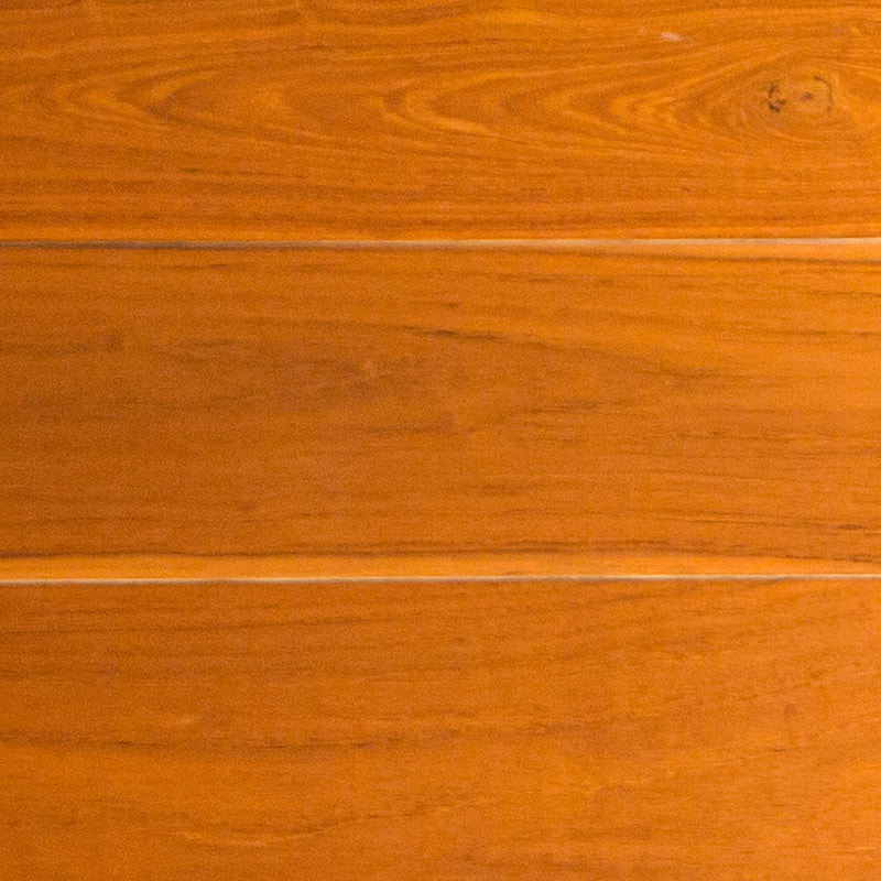 Teak Brunaktig - brun Hand - skrapad Click Massivt trägolv