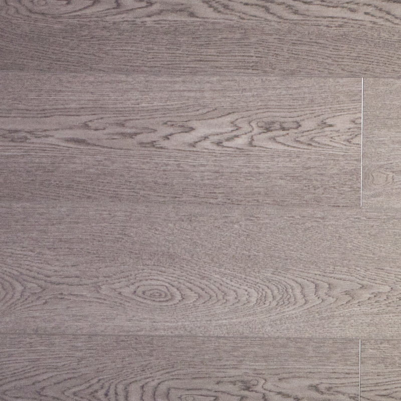 Flerskikts ek Ljusgrå Trådborstad Click Engineered Wood Flooring
