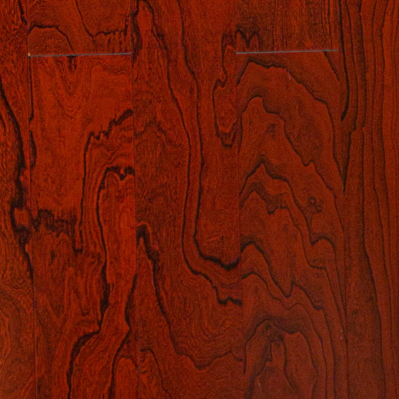 Flerskikts ebenholts Djuprödbrun Handskrapat Click Engineered Wood Flooring