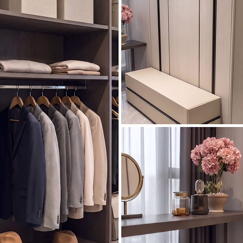 Romano Panoramic Open Concept walk-in closet-system