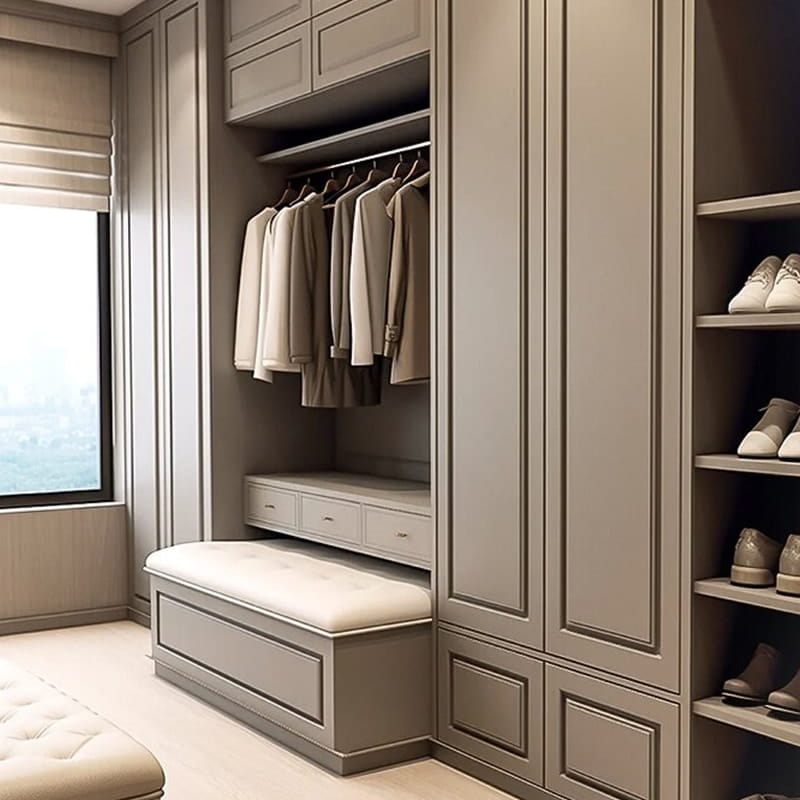 Manhattan Executive Panoramic Walk-in Closet med Island